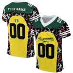 custom oregon ducks brushstroke xs yellow black jersey best selling