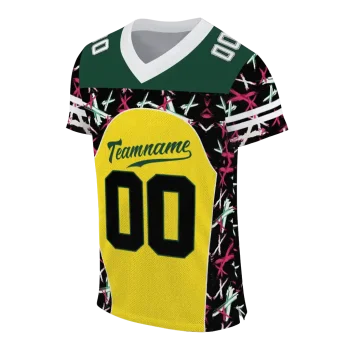 custom oregon ducks brushstroke xs yellow black jersey fashion forward