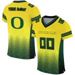 custom oregon ducks halftone sweep yellow black jersey best selling