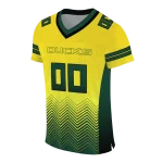 custom oregon ducks halftone sweep yellow black jersey best selling