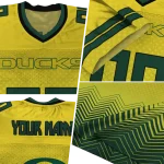 custom oregon ducks halftone sweep yellow black jersey best selling