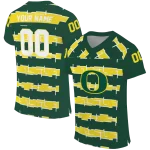 custom oregon ducks layered grids green jersey best selling