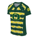 custom oregon ducks layered grids green jersey best selling