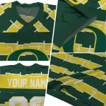 custom oregon ducks layered grids green jersey best selling