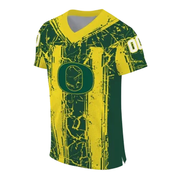 custom oregon ducks rugged stripes green jersey fashion forward