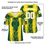 custom oregon ducks rugged stripes green jersey best selling