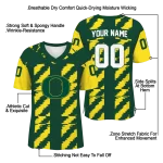 custom oregon ducks stripe block green jersey best selling