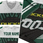 custom oregon ducks tire arrows green black white jersey best selling