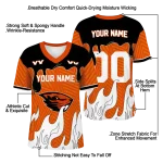 custom oregon state beavers dripping flames orange white jersey best selling