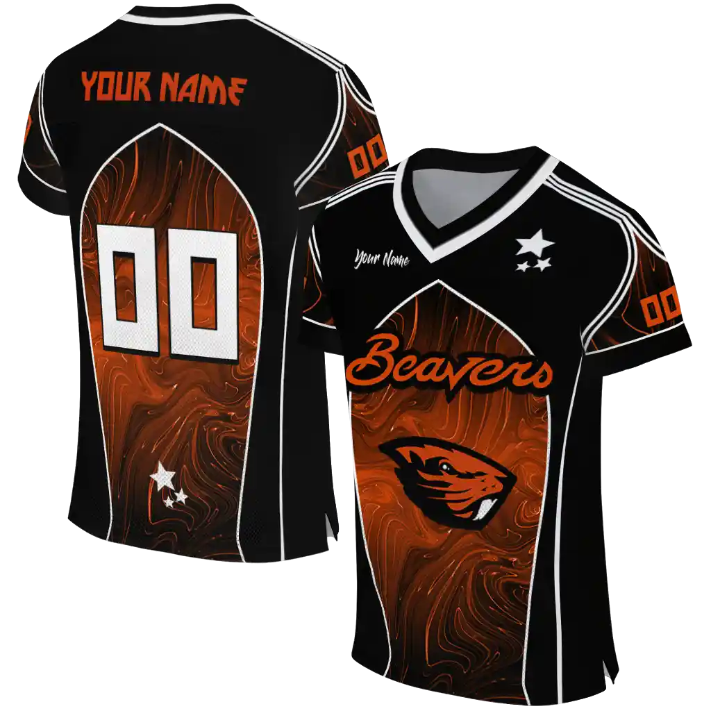 custom oregon state beavers halftone slant orange black jersey best selling custom oregon state beavers halftone slant orange black jersey best selling