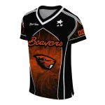custom oregon state beavers halftone slant orange black jersey best selling