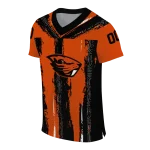 custom oregon state beavers striped texture orange jersey best selling