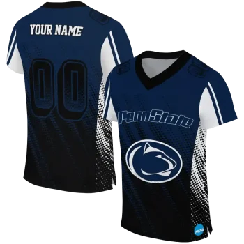 custom penn state nittany lions halftone flow blue black jersey best selling