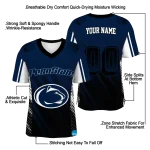 custom penn state nittany lions halftone flow blue black jersey best selling