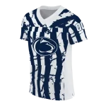 custom penn state nittany lions stripe splatter blue jersey best selling