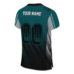 custom philadelphia eagles halftone fade green black jersey best selling