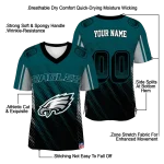 custom philadelphia eagles halftone fade green black jersey best selling