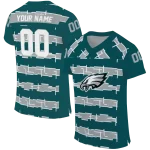 custom philadelphia eagles layered grids green jersey best selling