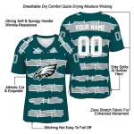 custom philadelphia eagles layered grids green jersey best selling