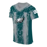 custom philadelphia eagles rugged stripes green jersey best selling