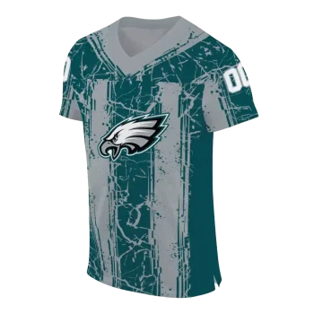 custom philadelphia eagles rugged stripes green jersey fashion forward