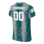 custom philadelphia eagles rugged stripes green jersey best selling