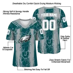 custom philadelphia eagles rugged stripes green jersey best selling