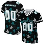 custom philadelphia eagles star cluster black jersey best selling
