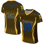 custom pittsburgh panthers dynamic dots gold jersey best selling