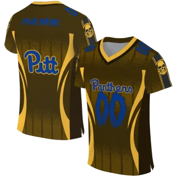 custom pittsburgh panthers dynamic dots gold jersey best selling