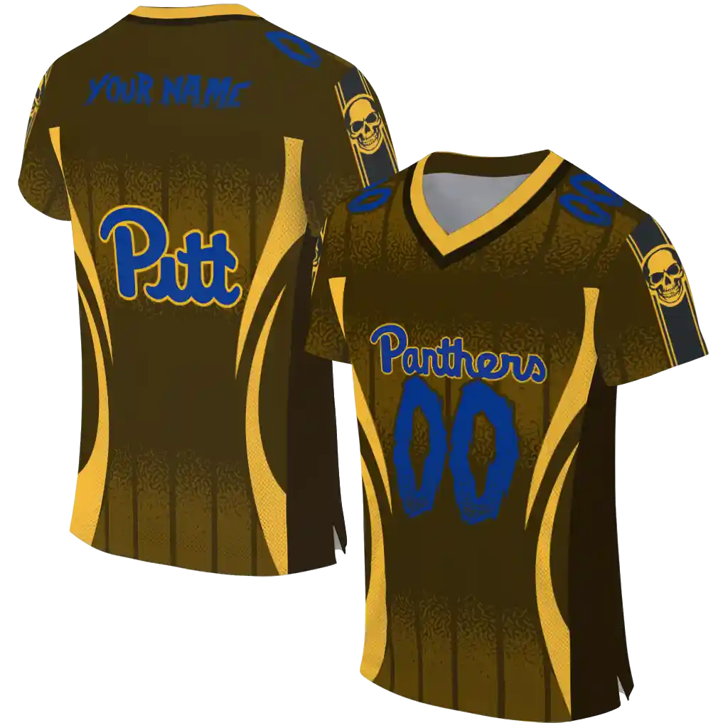custom pittsburgh panthers dynamic dots gold jersey best selling custom pittsburgh panthers dynamic dots gold jersey best selling