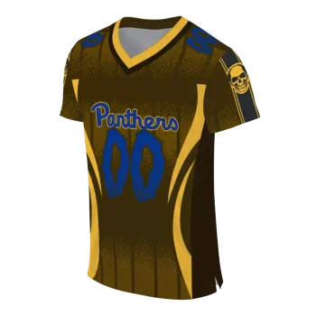 custom pittsburgh panthers dynamic dots gold jersey fashion forward