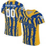 custom pittsburgh panthers stripe splatter royal blue jersey best selling