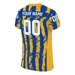 custom pittsburgh panthers stripe splatter royal blue jersey best selling