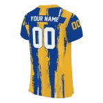 custom pittsburgh panthers striped texture royal blue jersey best selling