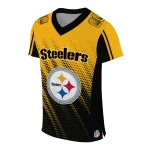 custom pittsburgh steelers halftone fade gold black jersey best selling