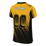 custom pittsburgh steelers halftone fade gold black jersey best selling