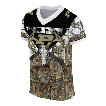 custom purdue boilermakers antler skull camouflage hunting jersey fashion forward