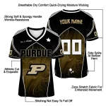 custom purdue boilermakers halftone slant gold black jersey best selling