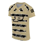 custom purdue boilermakers layered grids gold jersey best selling