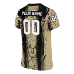 custom purdue boilermakers rugged stripes gold jersey best selling