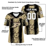 custom purdue boilermakers rugged stripes gold jersey best selling