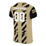 custom purdue boilermakers stripe block gold jersey best selling