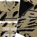 custom purdue boilermakers stripe block gold jersey best selling