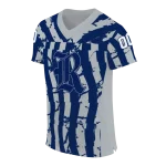 custom rice owls stripe splatter navy blue jersey best selling