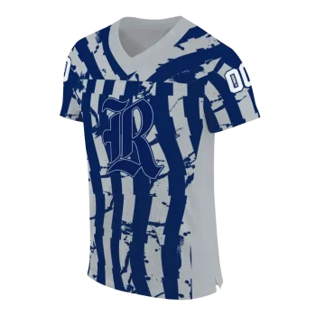 custom rice owls stripe splatter navy blue jersey fashion forward
