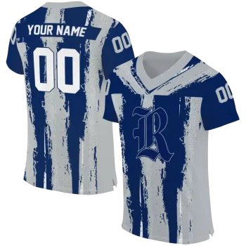 custom rice owls striped texture navy blue jersey best selling