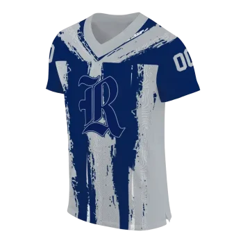 custom rice owls striped texture navy blue jersey fashion forward