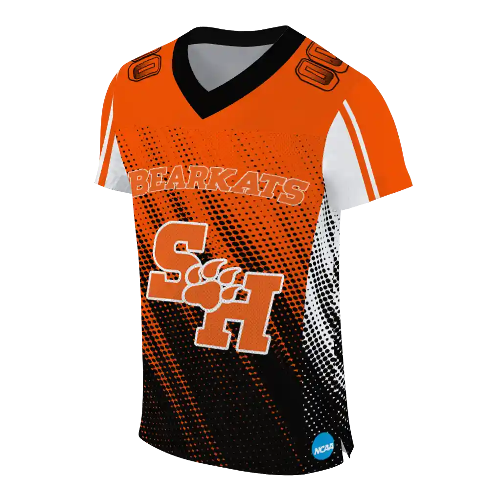 custom sam houston bearkats halftone flow orange black jersey fashion forward custom sam houston bearkats halftone flow orange black jersey fashion forward