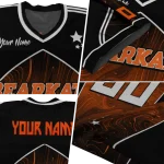 custom sam houston bearkats halftone slant orange black jersey best selling